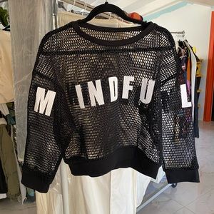 Alo Structured Graphic Mesh Pullover